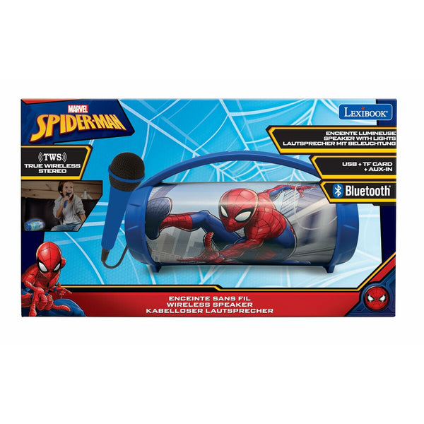 Bluetooth Lautsprecher mit Karaoke Mikrofon Lexibook Spider-Man