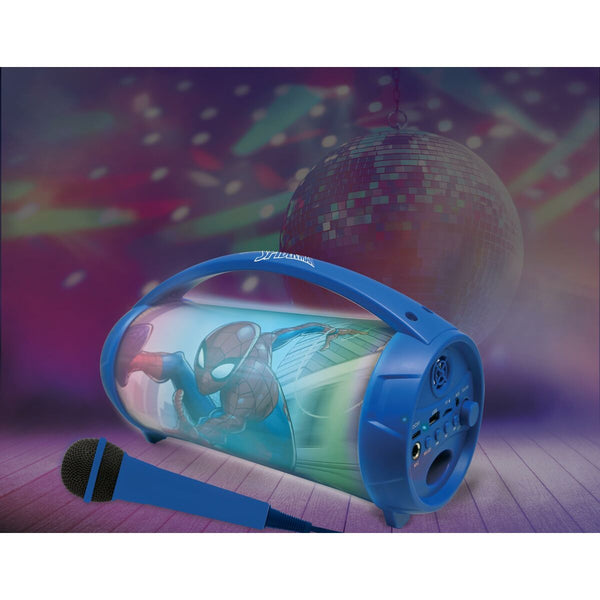 Bluetooth Lautsprecher mit Karaoke Mikrofon Lexibook Spider-Man