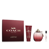 Set mit Damenparfüm Coach Wild Rose EDP 3 Stücke