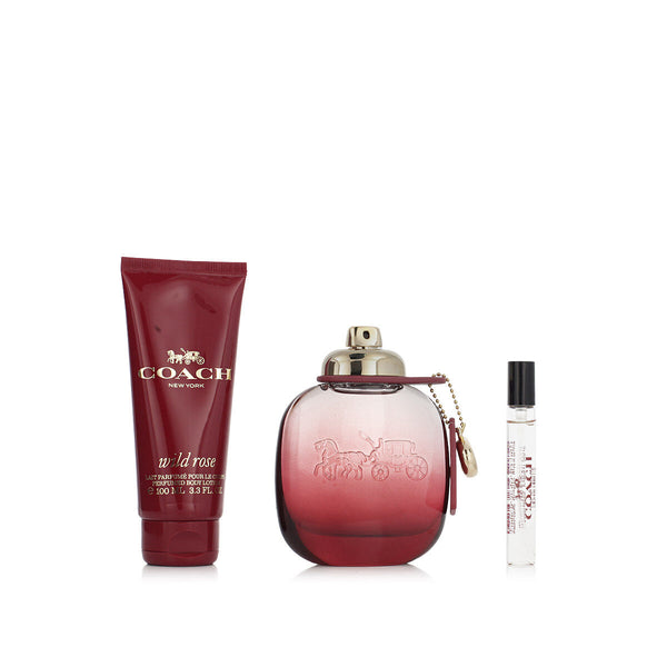 Set mit Damenparfüm Coach Wild Rose EDP 3 Stücke