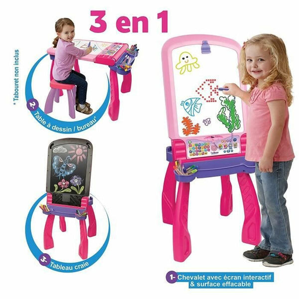 Interaktives Whiteboard Vtech Magi chevalet interactif 3 en 1 rose (FR)