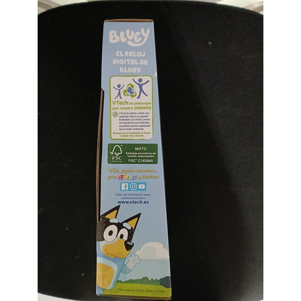 Uhr für Kleinkinder Bluey 15 x 5,8 x 21,6 cm Blau