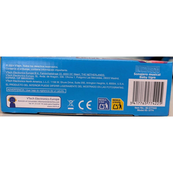 Rassel Vtech 18,4 x 16 x 4,7 cm Tiger