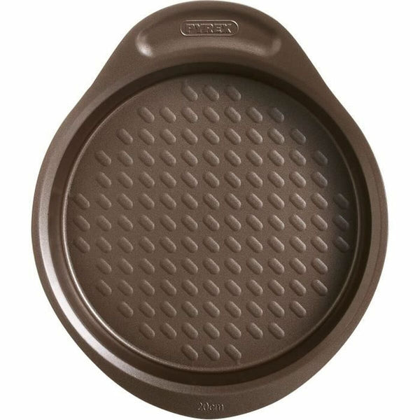 Backform Pyrex Braun Schwarz Metall