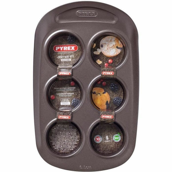 Muffinform Pyrex Braun