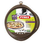 Pizzablech Pyrex Braun Schwarz Metall