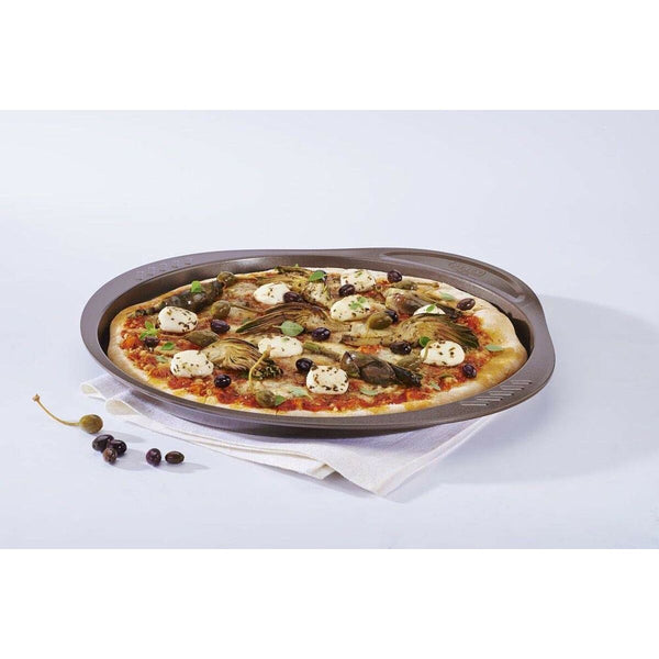 Pizzablech Pyrex Braun Schwarz Metall