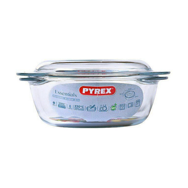 Topf mit Deckel Pyrex Essentials Durchsichtig Glas 2,1 L