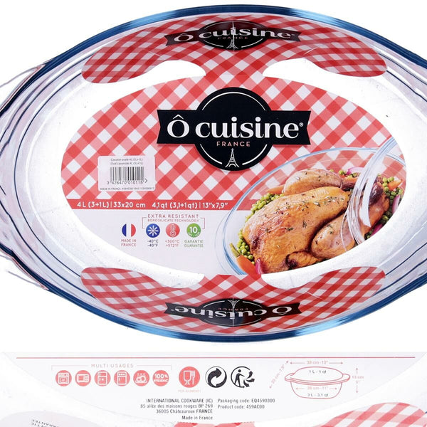 Topf mit Deckel Pyrex Essentials Durchsichtig Glas 2,1 L