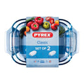Auflaufformset für den Backofen Pyrex Classic Durchsichtig Glas (2 Stück)