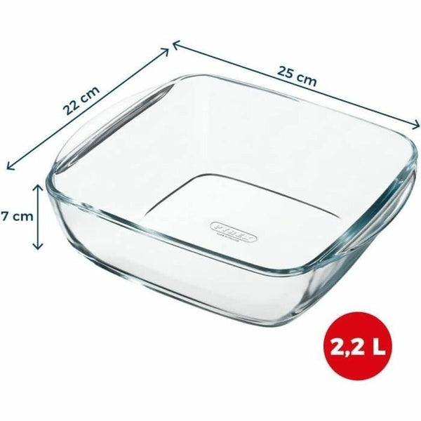 Ofenschüssel Pyrex Durchsichtig Borosilikatglas karriert