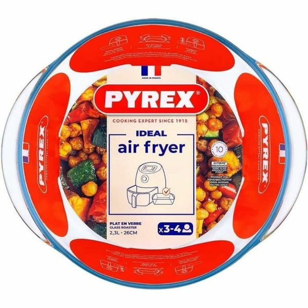 Ofenschüssel Pyrex Durchsichtig Borosilikatglas rund Ø 26 cm