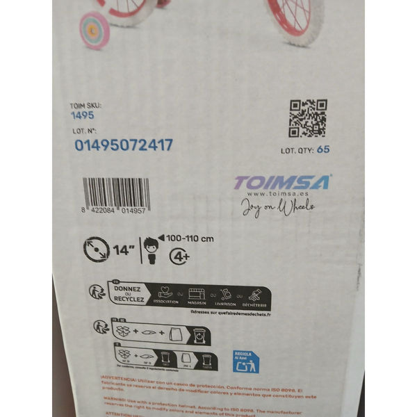 Kinderfahrrad Peppa Pig   14" Rosa