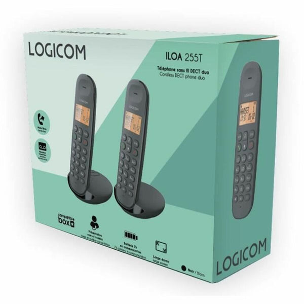 Festnetztelefon Logicom DECT ILOA 255T DUO Schwarz