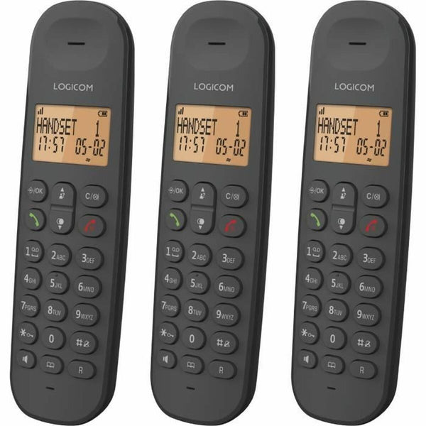 Kabelloses Telefon Logicom ILOA 350 TRIO Schwarz