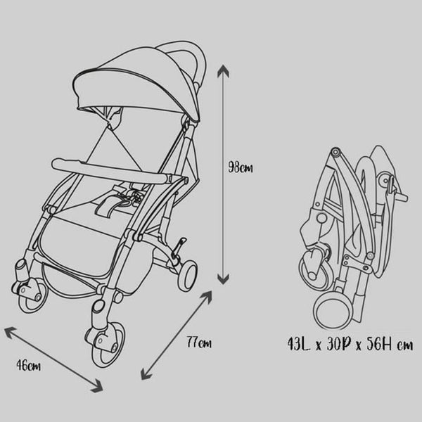 Kinderwagen Nania Lili Grau