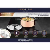 Kasserolle Arthur Martin AM945GT Grau Ø 24 cm 2,4 L