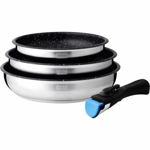 Pfanne Arthur Martin Terracotta Edelstahl Ø 24 cm Ø 20 cm Ø 26 cm (3 Stück)