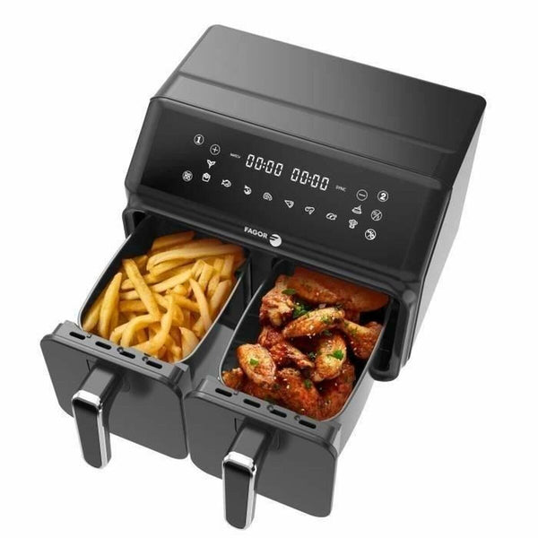 Heißluftfritteuse Fagor FG2X4L Schwarz noir 2200 W 8 L