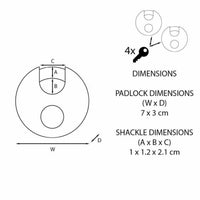 Tastensperre Master Lock M40EURT (2 Stück)