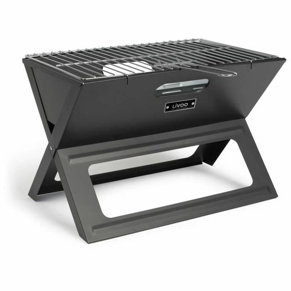 Klappbarer tragbarer Grill für die Verwendung mit Holzkohle Livoo Doc268 Stahl 44,5 x 28,5 cm