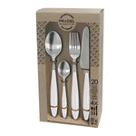 Besteck Pradel essentiel Colorfull Weiß Metall 20 Stücke