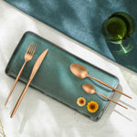 Dessertlöffel Set Amefa Soprano Kupfer Metall Edelstahl 12 Stück