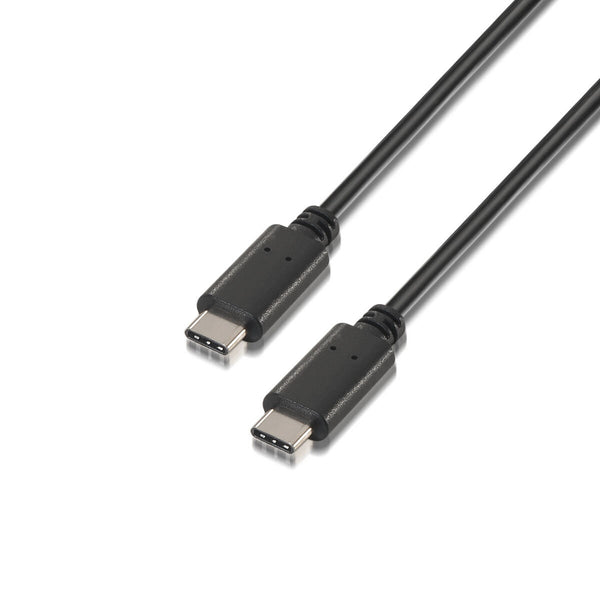 USB-C-Kabel Aisens A107-0056 Schwarz 1 m