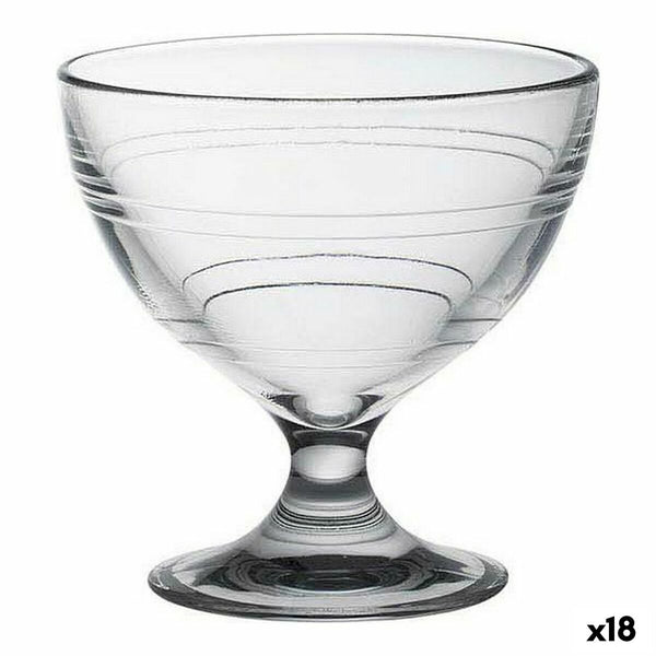 Eiscreme- und Milchshakes-Becher Duralex Gigogne Durchsichtig 250 ml (18 Stück)