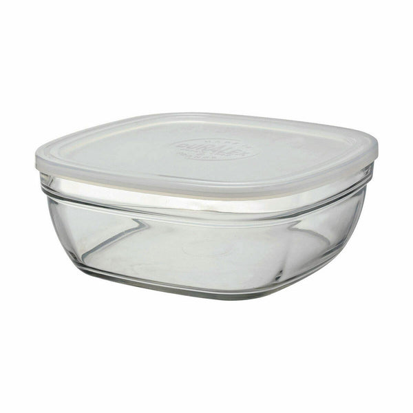 Viereckige Lunchbox mit Deckel Duralex FreshBox 3 L 23 x 23 x 9 cm (4 Stück)