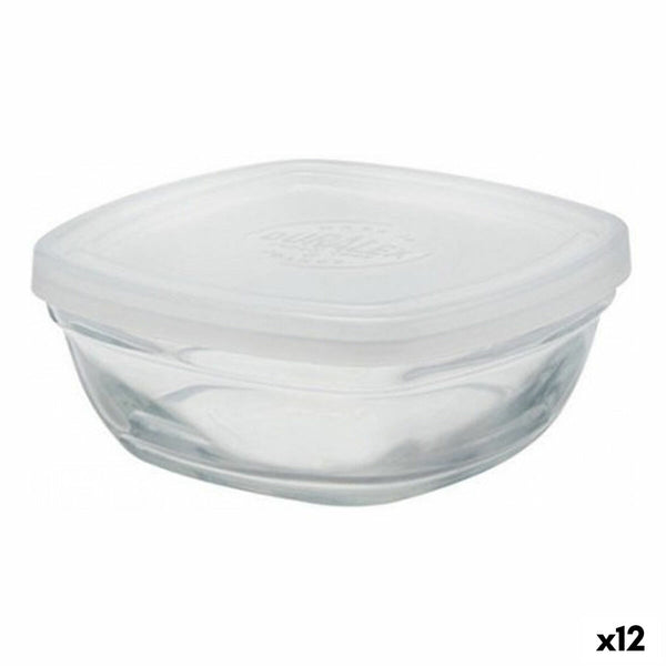 Viereckige Lunchbox mit Deckel Duralex FreshBox Durchsichtig 150 ml (12 Stück)