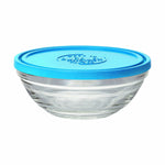 Runde Lunchbox mit Deckel Duralex FreshBox Blau 310 ml (12 Stück)