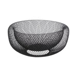 Obstschale 5five Simply Smart Noir Kitchen Schwarz Metall 27 cm Ø 27 cm