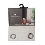 Vorhang Atmosphera Panama Beige Polyester (260 x 140 cm)