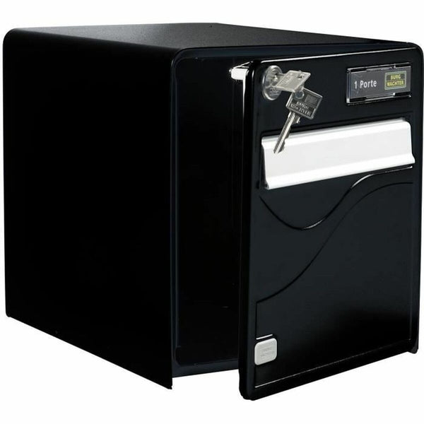 Briefkasten Burg-Wachter   36,5 x 28 x 31 cm Schwarz Kunststoff