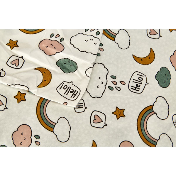 Bettbezug-Set TODAY Weiß Einzelbett 140 x 200 cm Für Kinder 2 Stücke