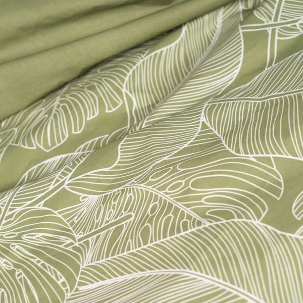 Bettdeckenbezug SUNSHINE  TODAY  Floral grün 240 x 260 cm