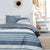 Bettbezug-Set TODAY Blau Weiß 240 x 200 cm Gestreift