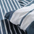 Bettbezug-Set TODAY Blau Weiß 240 x 200 cm Gestreift