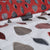 Bettbezug-Set TODAY Leaves Weiß Rot 240 x 220 cm 3 Stücke