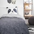 Bettbezug-Set TODAY Funny 2.8 Schwarz Einzelbett 140 x 200 cm