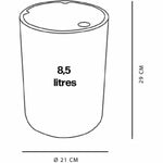 Papierkorb TODAY UTILITY Schwarz 8,5 L 21 x 29 cm