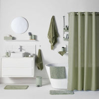 Duschvorhang TODAY grün Vert Polyester 180 x 200 cm (12 Stück)