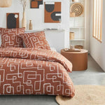 Bettbezug-Set TODAY Orange King size 2 Stücke