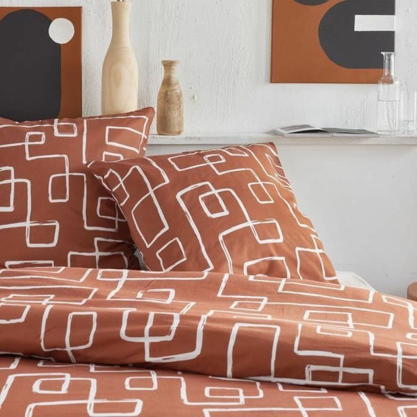 Bettbezug-Set TODAY Orange King size 2 Stücke