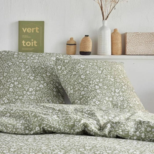 Bettbezug-Set TODAY grün Vert King size 2 Stücke