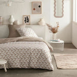 Bettbezug-Set TODAY Beige King size 2 Stücke