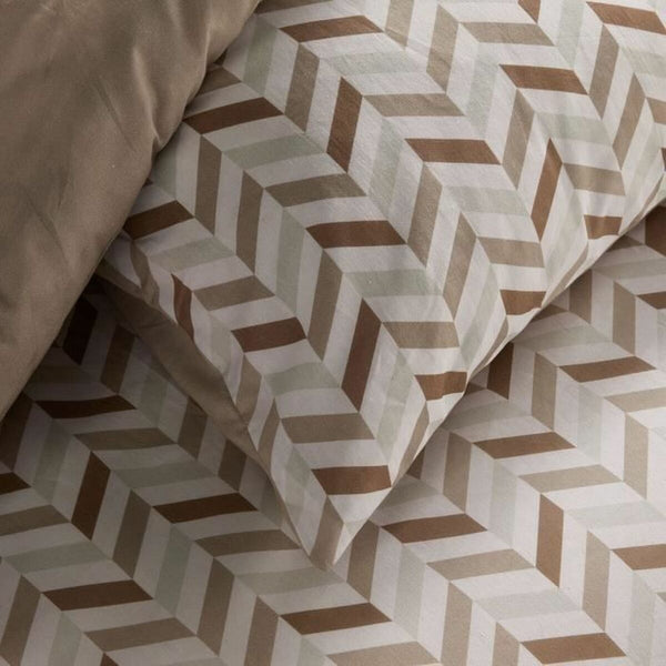 Bettbezug-Set TODAY Beige King size 2 Stücke