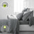 Bettbezug-Set TODAY Grau 240 x 260 cm