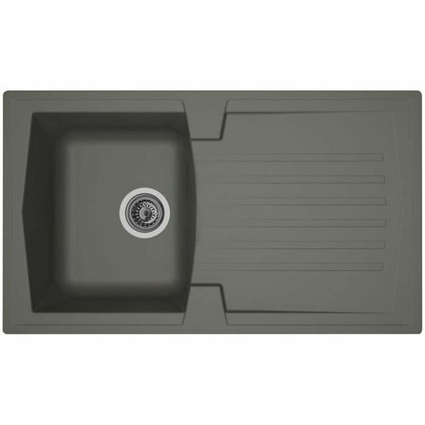 Spülbecken mit einem Becken und Abtropffläche Stradour